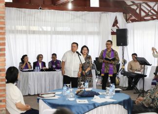 Wesly Hadiri acara Ibadah Ucapan Syukur Bersama Gereja Protestan di Indonesia Bagian Barat (GPIB) Maranatha