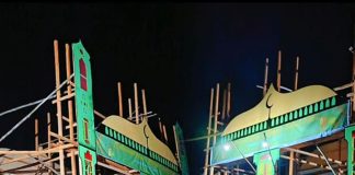 Pemuda Pancur Lingga Utara Bangun Gerbang 7 Likur, Jaga Tradisi Ramadhan dengan Gotong Royong