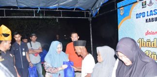 Salurkan 50 Paket Sembako, Bupati Kasmarni Apresiasi DPD LMR Bengkalis