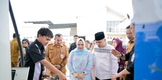 Bupati Bengkalis Kasmarni Tinjau SPBU di Jalur Mudik Lintas Timur Bathin Solapan