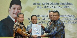 Bupati Asahan Hadiri Serah Terima Jabatan Kepala BPK Perwakilan Provinsi Sumut