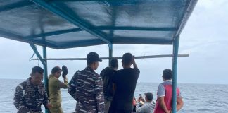 PRAJURIT POSAL SEDANAU LAKSANAKAN PENCARIAN NELAYAN LOST CONTACT