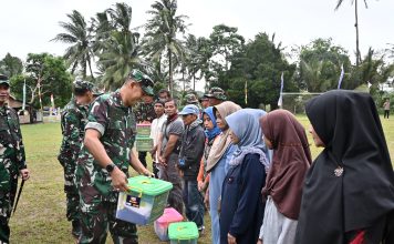 Sinergi untuk Negeri, Lanud Raden Sadjad Natuna Berpartisipasi dalam TMMD ke-123