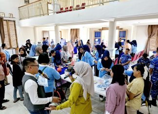 Dukung Kesejahteraan Prajurit dan Warga, Lanud Raden Sadjad Natuna Gelar Bazar Murah