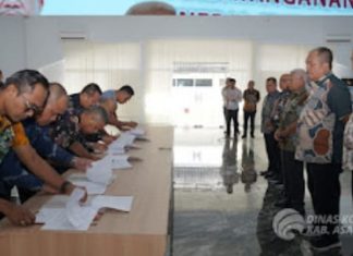 Pemkab Asahan Tandatangani Perjanjian Kerja Organisasi Perangkat Daerah