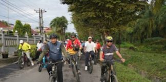 Bupati Gowes Bersama OPD Juga Ketua TP PKK Jaga Kebugaran Tubuh