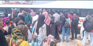 Pelabuhan Rejai Mulai Dipadati Pemudik Jelang Lebaran
