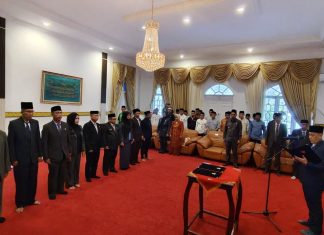 Bupati Lingga Lantik 9 Orang Pejabat Tinggi Pratama, Berikut Nama-namanya