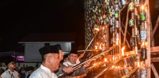Lestarikan Khazanah 27 Likur, Bupati Bengkalis Resmikan Festival Lampu Colok 2025