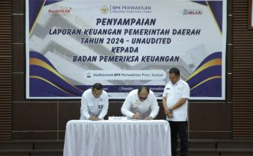 Pemkab Asahan Serahkan Laporan Keuangan Pemerintah Daerah Unaudited Tahun 2024
