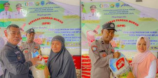 Lapak Pangan Murah Dinas Pangan Buteng Ludes Dalam 2 Jam Ket Foto : Gerakan Pangan Murah di Kecamatan Lakudo Kelurahan Boneoge.