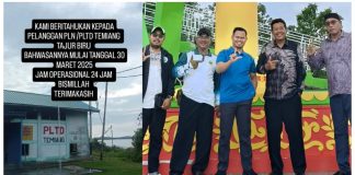 Akhirnya Kecamatan Temiang Pesisir Nikmati listrik PLN 24 jam