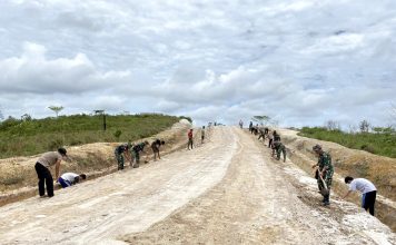 Sinergi TNI-Polri dan Masyarakat, TMMD ke-123 di Natuna Bangun Akses Jalan dan Fasilitas Umum
