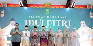 Hari Raya Kedua Idul Fitri, Bupati Bengkalis Hadiri Open House Forkopimda Riau