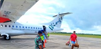 Hari Ketiga Idul Fitri, Babinpotdirga Lanud RSA Laksanakan Pengamanan Penerbangan dan Transportasi Laut di Natuna