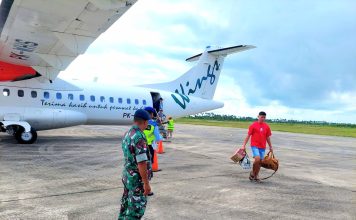 Hari Ketiga Idul Fitri, Babinpotdirga Lanud RSA Laksanakan Pengamanan Penerbangan dan Transportasi Laut di Natuna