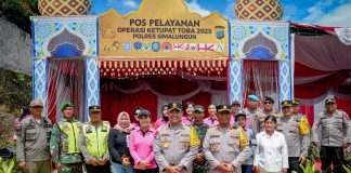 Polda Sumut Tinjau Pos Pelayanan Pintu Tol Sinaksak, Antisipasi Kemacetan dan Arus Balik