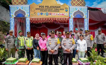 Polda Sumut Tinjau Pos Pelayanan Pintu Tol Sinaksak, Antisipasi Kemacetan dan Arus Balik
