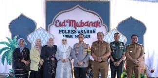Bupati Bersama Wakil Bupati Asahan dan OPD Hadiri Open House Halal Bihalal Kapolres