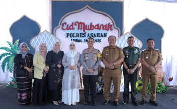 Bupati Bersama Wakil Bupati Asahan dan OPD Hadiri Open House Halal Bihalal Kapolres