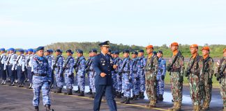 Lanud RSA Natuna Gelar Upacara Puncak HUT ke-79 TNI AU dengan Khidmat