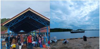 Kapal Tak Bisa Sandar Tepat Waktu, Puluhan Penumpang di Pelabuhan Sungai Tenam Kecewa