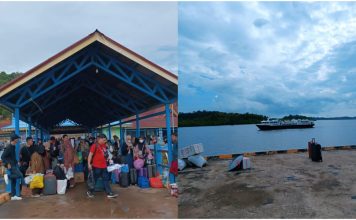 Kapal Tak Bisa Sandar Tepat Waktu, Puluhan Penumpang di Pelabuhan Sungai Tenam Kecewa