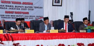 Paripurna Sertijab DPRD Buteng, Wakil Gubernur Sultra Beberkan Dukungan Program Bupati Terpilih