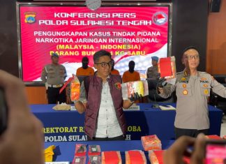 Polisi Gagalkan Peredaran 24 Kg Sabu di Palu, 3 Pelaku Ditangkap