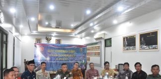 TMMD ke-124, Bupati Bengkalis dan Dandim 0303 Ikuti Rapat Teknis Secara Virtual