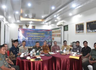 TMMD ke-124, Bupati Bengkalis dan Dandim 0303 Ikuti Rapat Teknis Secara Virtual