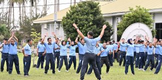 Personel Lanud RSA Natuna Tingkatkan Kebugaran Lewat Olahraga Bersama