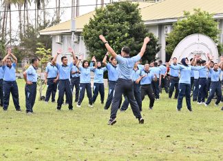 Personel Lanud RSA Natuna Tingkatkan Kebugaran Lewat Olahraga Bersama