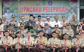 Kapolres Kepulauan Meranti Lepas Puluhan Peserta Jambore Karhutla 2025