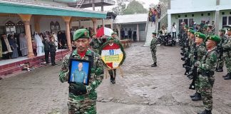 Serma (Alm) Hasimi Dimakamkan Secara Militer, Dandim 0119/BM Pimpin Langsung Upacara Penghormatan Terakhir