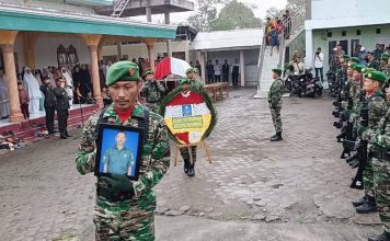 Serma (Alm) Hasimi Dimakamkan Secara Militer, Dandim 0119/BM Pimpin Langsung Upacara Penghormatan Terakhir