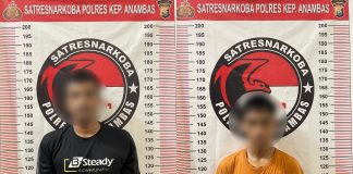 Miliki Sabu, Dua Oknum Karyawan PLN Tarempa Ditangkap Satresnarkoba Polres Anambas