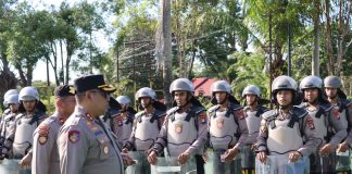 Kapolres Natuna Pimpin Apel Kesiapsiagaan Pengamanan May Day 2025