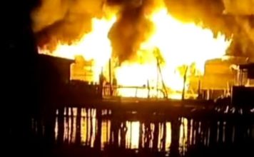 Kebakaran Hebat di Senayang, Satu Rumah dan Dua Speedboat Ludes Dilalap Api