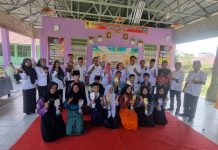 Semarak Hardiknas 2025, SMP se-Penawar Tama Gedung Aji Baru dan Rawa Pitu Antusias Ikuti Lomba Pidato Bahasa Inggris