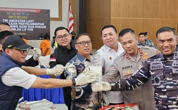 TNI AL Gagalkan Penyelundupan 1,9 Ton Narkotika di Perairan Kepri, Wagub Nyanyang Beri Apresiasi Tinggi