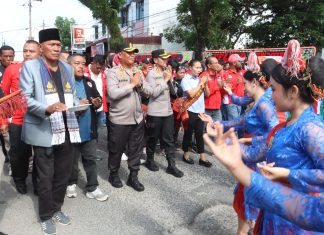 Kapolres Simalungun Hadiri Perayaan Hari Buruh Internasional DPC FTA SBSI Solidaritas Indonesia