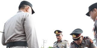 Kapolres Aceh Timur Pimpin Sertijab Wakapolres, Kabagren, Kasat Lantas dan Kapolsek