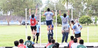 Tes Kesegaran Jasmani Semester I TA 2025, Personel Lanud RSA Natuna Tunjukkan Semangat Prima