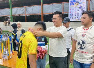Bupati Aneng Hadiri Final MUFA AFK Cup 2025, Dorong Futsal Sebagai Wadah Pembinaan Generasi Muda Anambas