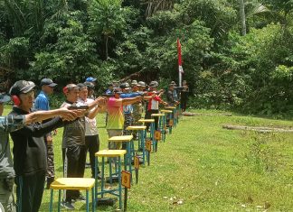 Prajurit Lanal Tarempa dan Forkopimda Anambas Gelar Latihan Menembak, Pererat Sinergi dan Asah Keterampilan Tempur