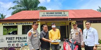 Patroli Wilayah, Personel Polsek Nurussalam Amankan Seorang Warga Yang Simpan Ganja Siap Edar