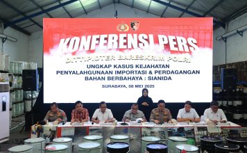 Bareskrim Polri Bongkar Perdagangan Ilegal Sianida di Surabaya dan Pasuruan, Omzet Capai Rp 59 Miliar