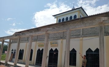 Proyek Teras Masjid Al-Munawwarah di Kundur Diduga Dikorupsi Oknum Kontraktor Nakal