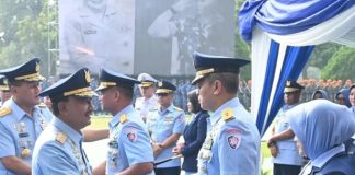 Marsma TNI Muzafar Resmi Jabat Pangkoopsud I, Danlanud RSA Hadir dalam Sertijab